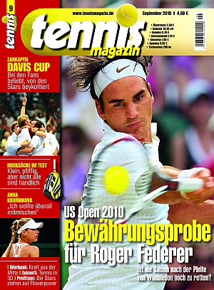 Cover aktuelles Tennis Magazin Cover aktuelles Tennis Magazin