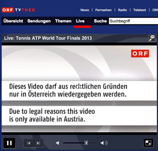 ATP World Tour Finals im Livestream