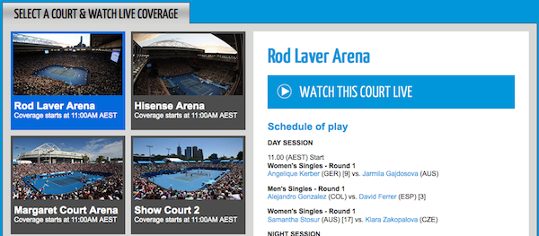 Australian Open 2014 im Live-Stream