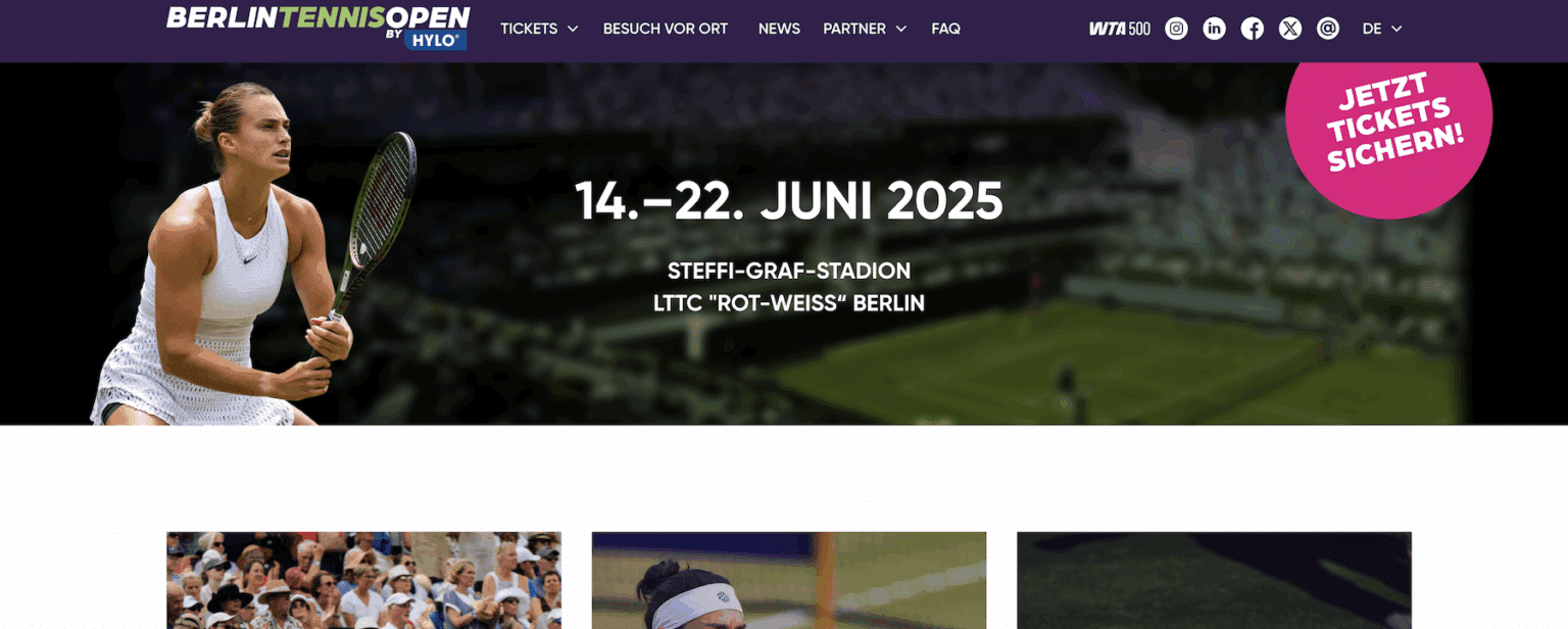 Berlin Tennis Open 2025 live im TV & Live-Stream