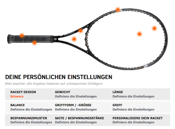 Tennisschläger individualisieren: Head Custom Made