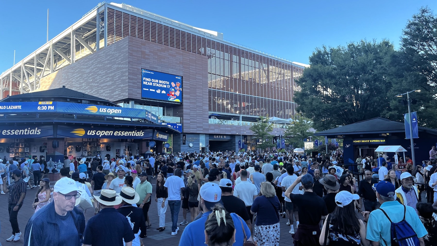 US Open Anlage Tickets- und Merchandiese