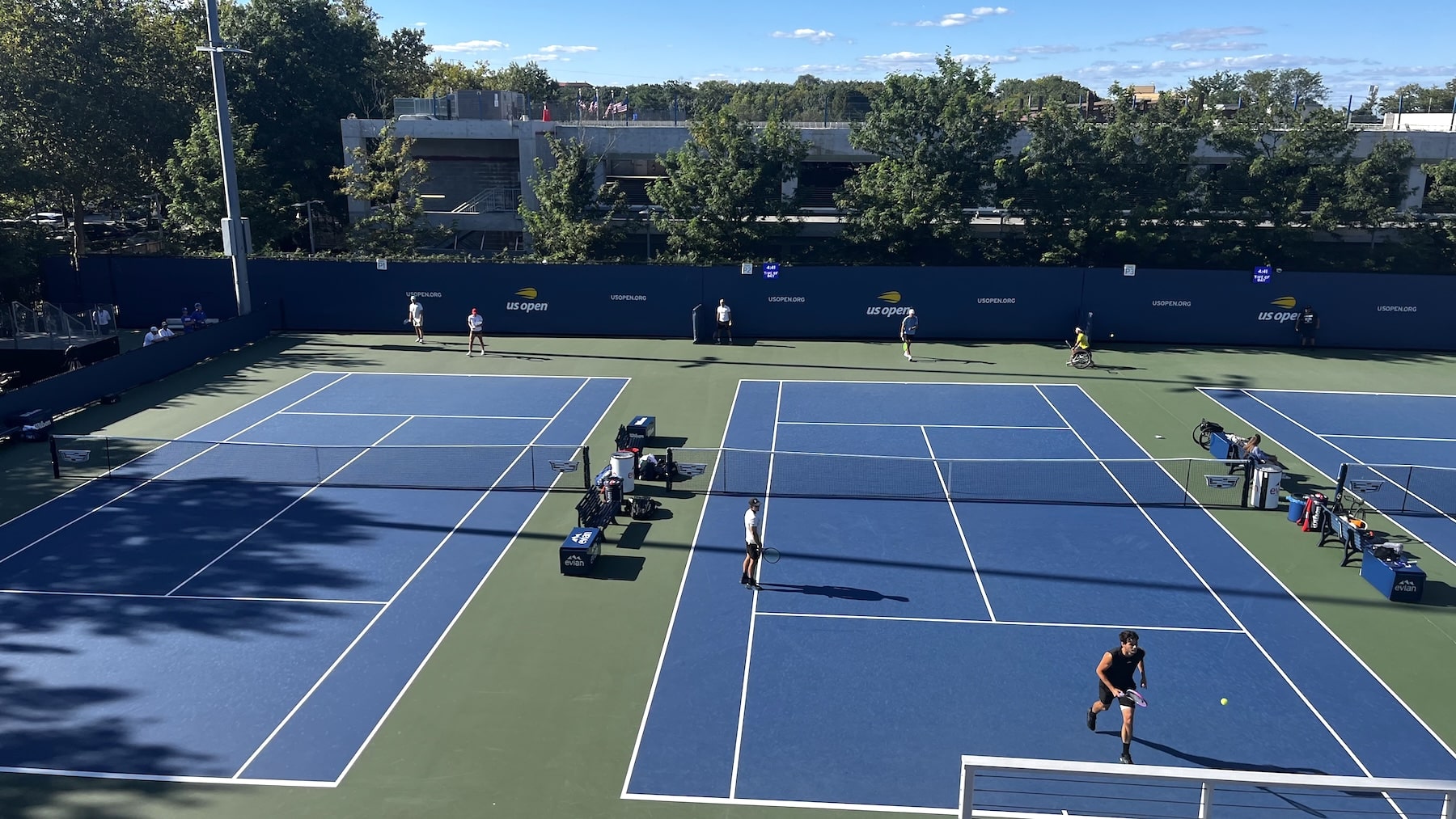 US Open Trainingsplätze